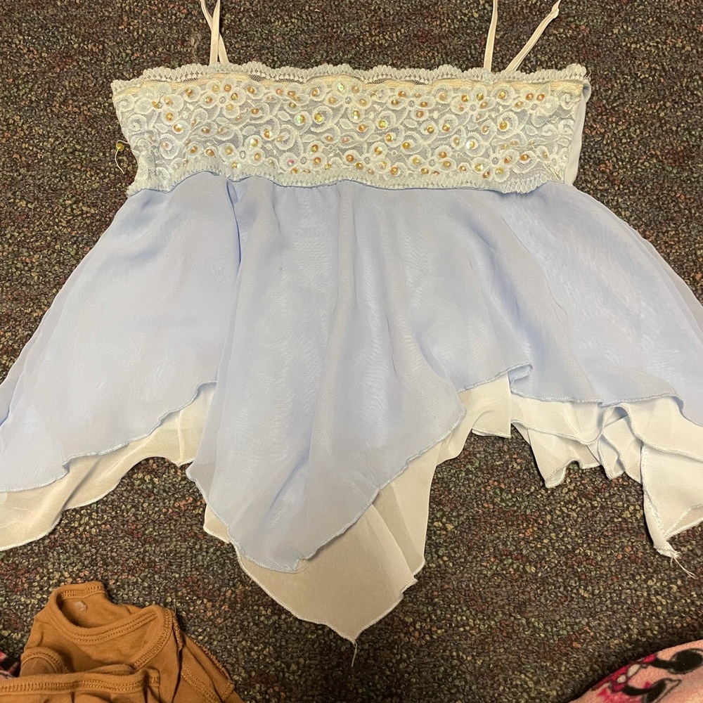 Baby blue top
